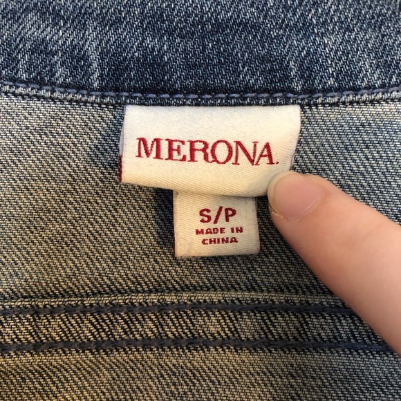 Merona Denim Jacket Size S/P - Picture 3 of 3